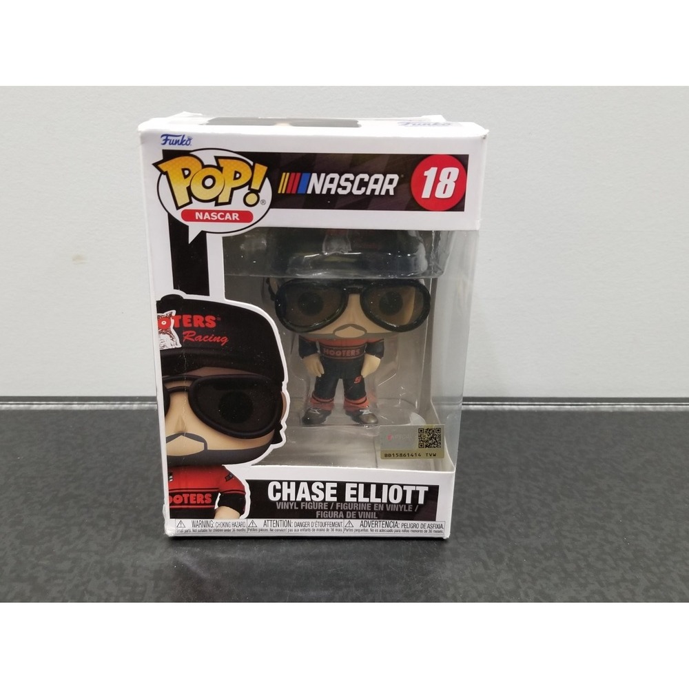 Funko Pop! NASCAR Chase Elliott #18 Vinyl FIgure Hooters Racing ~ NEW READ